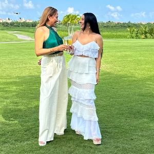 Crop top & skirt set